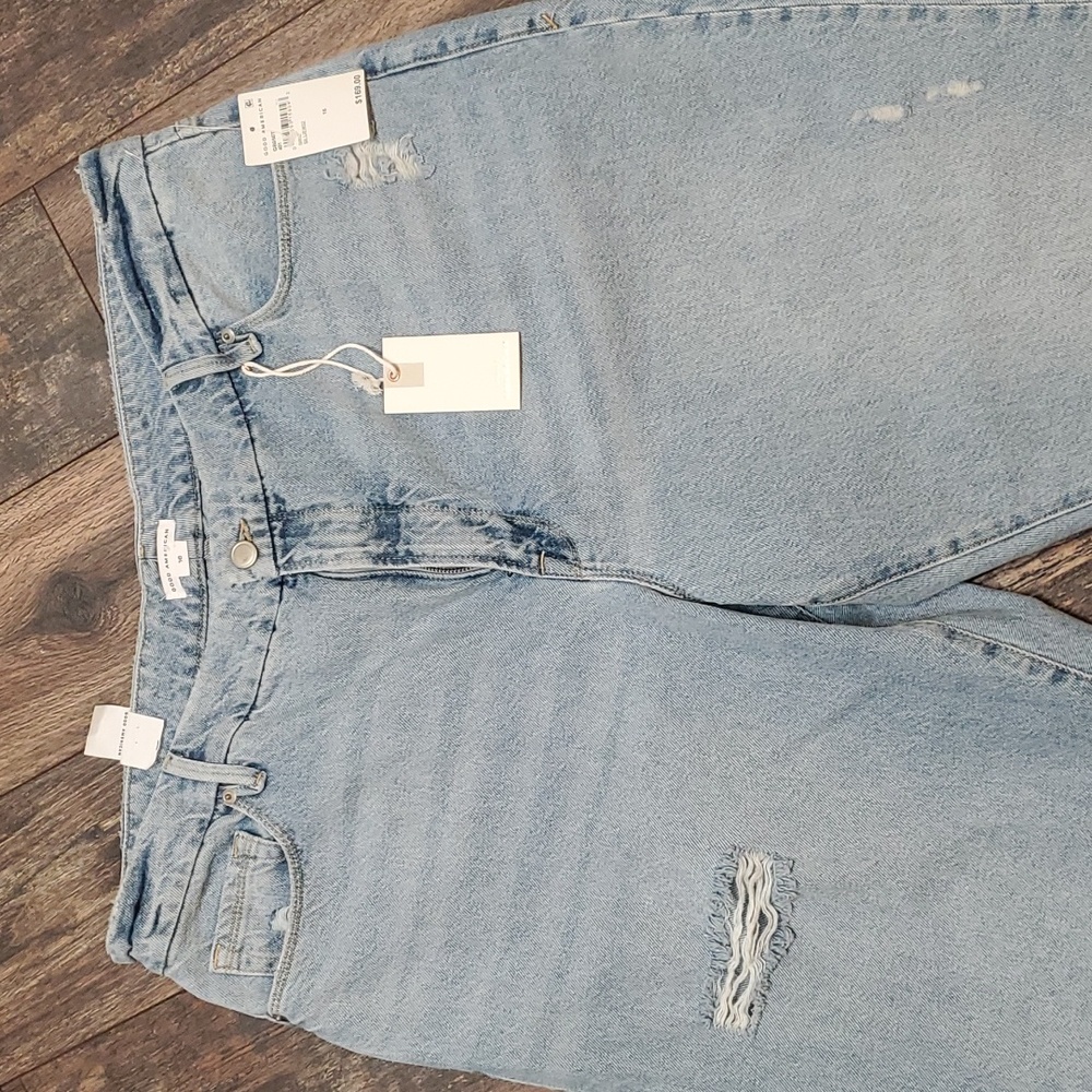 Good American Good Boy vintage inspired curvy jean with flat tummy tech size 16